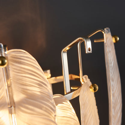 Fairy 2-Light Wall Light - Gold Finish, Opal Artistic Glass, Iron Frame, G9 Base