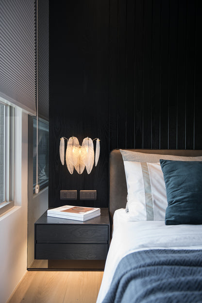 Fairy 2-Light Wall Light - Gold Finish, Opal Artistic Glass, Iron Frame, G9 Base