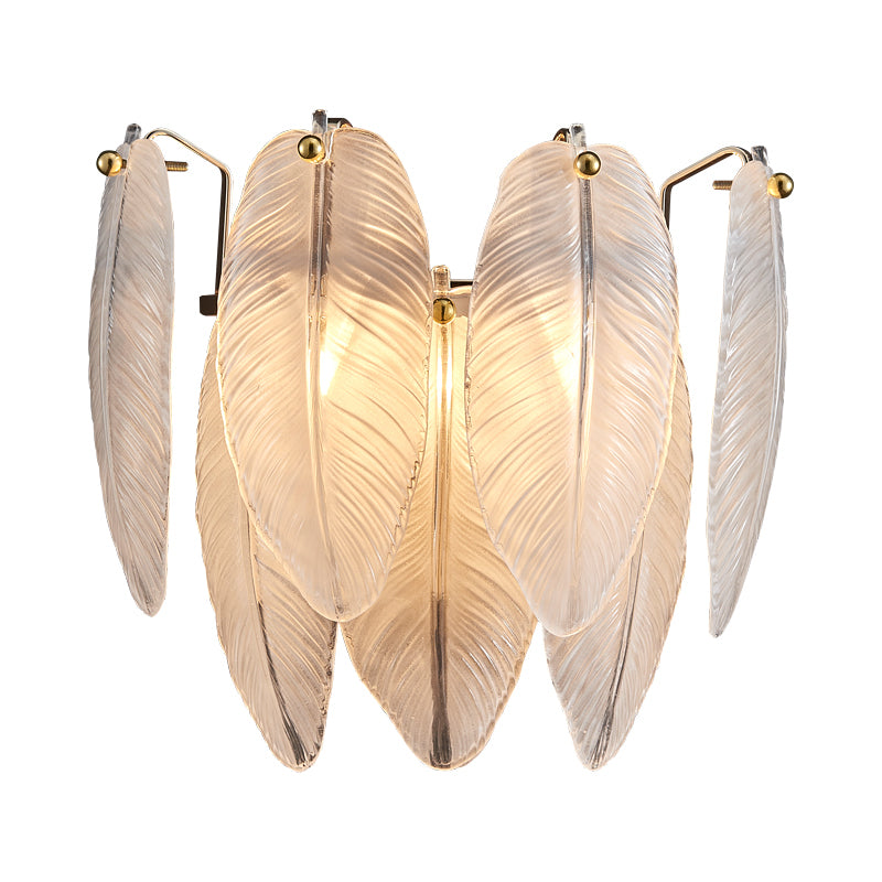 Fairy 2-Light Wall Light - Gold Finish, Opal Artistic Glass, Iron Frame, G9 Base