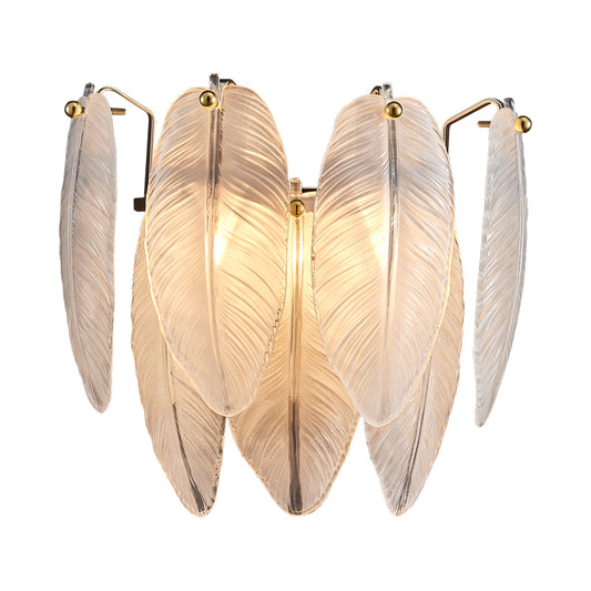 Fairy 2-Light Wall Light - Gold Finish, Opal Artistic Glass, Iron Frame, G9 Base