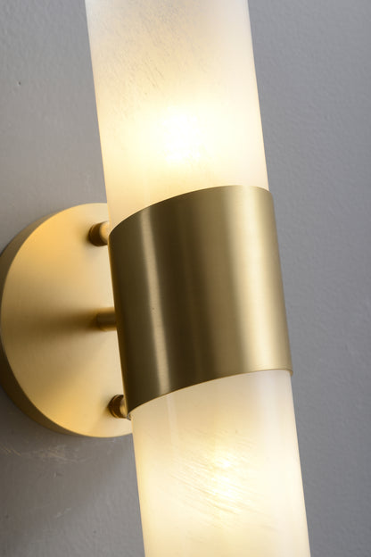 Capsule Copper & Glass Wall Light - 2 Light, G9, Copper & Opal