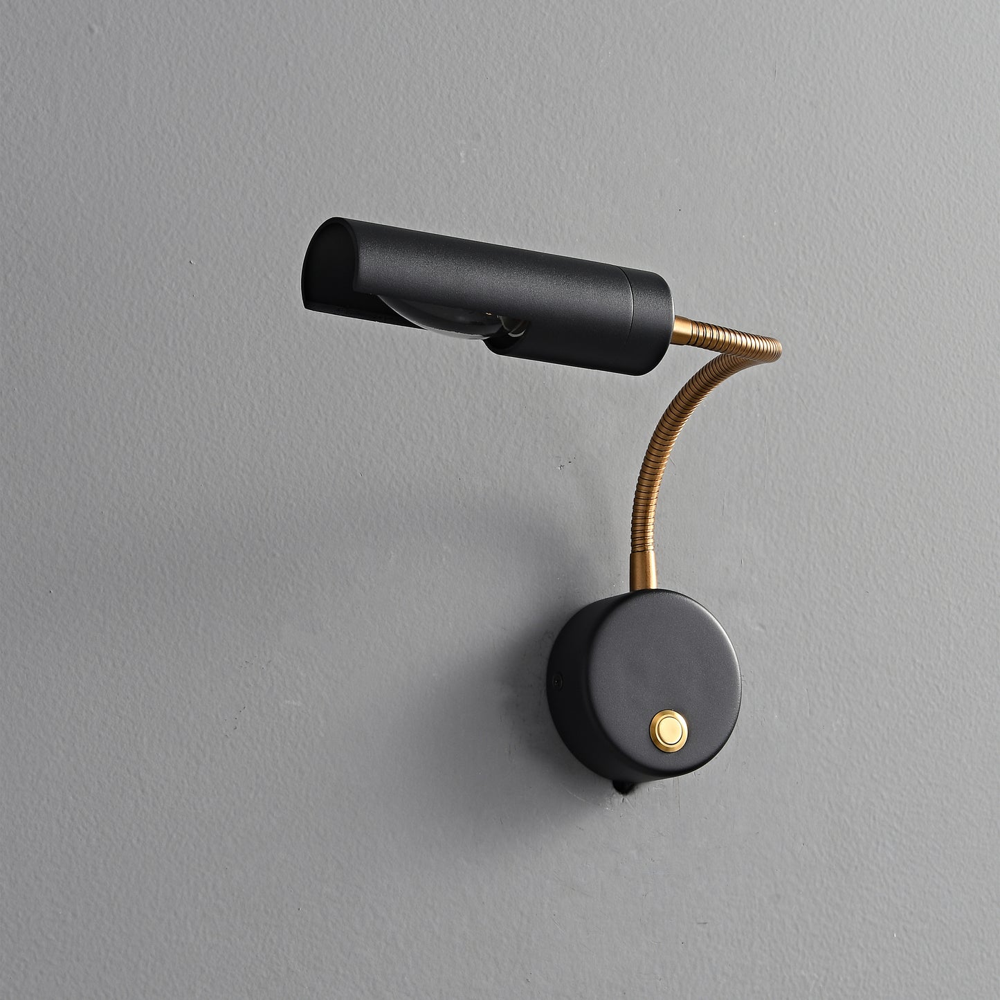 Manhattan Bedside Adjustable Arm Lamp & Wall Light - 1 Light, E14, Black & Copper