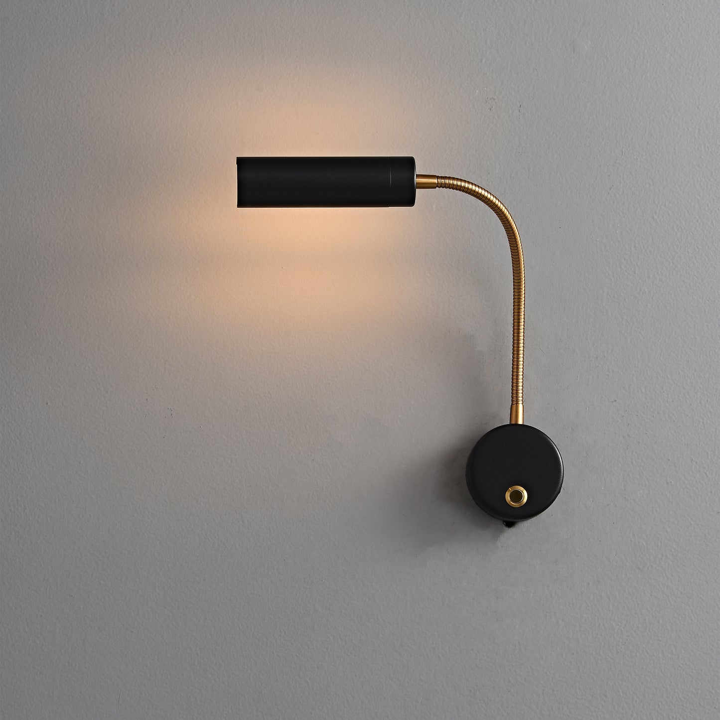 Manhattan Bedside Adjustable Arm Lamp & Wall Light - 1 Light, E14, Black & Copper